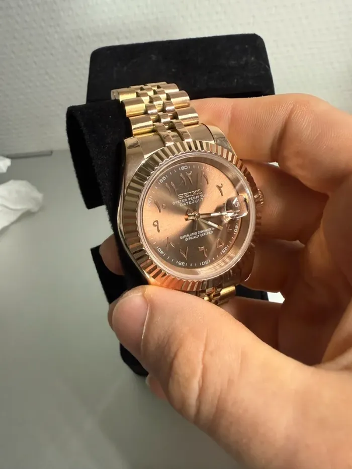 Montre Seiko Mod Or rose chocolat 36mm - photo numéro 5