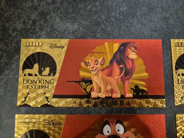 Billets OR à collectionner Le Roi Lion Disney - photo numéro 2