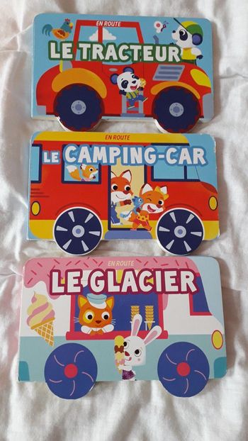 Lot de 3 livres cartonnés 8 pages