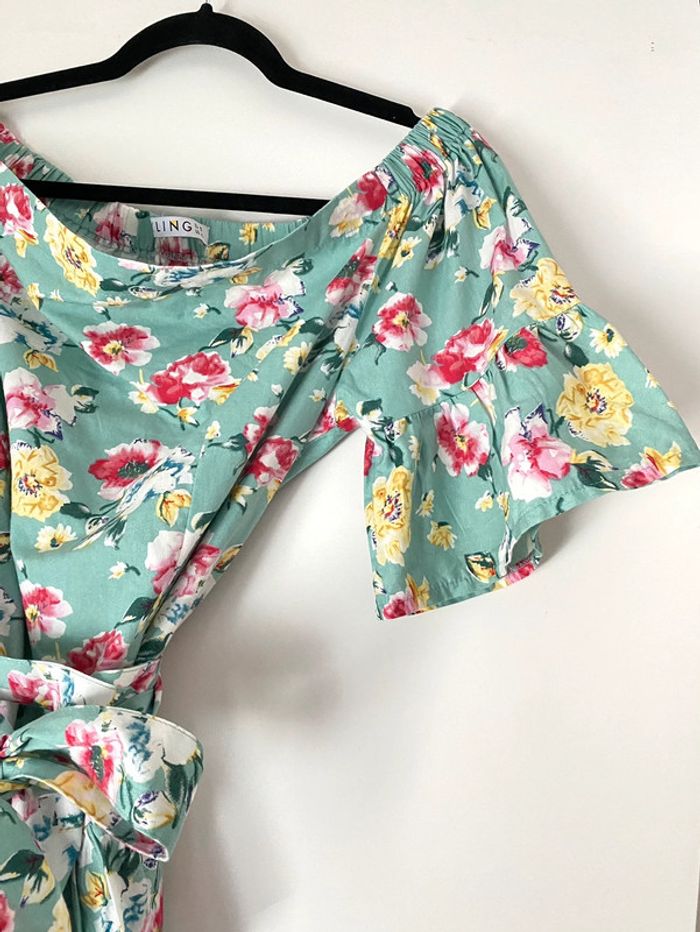 Robe D’Été À Fleurs Taille M-L - photo numéro 4