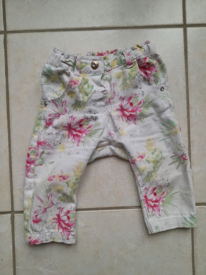 Pantalon fleuri