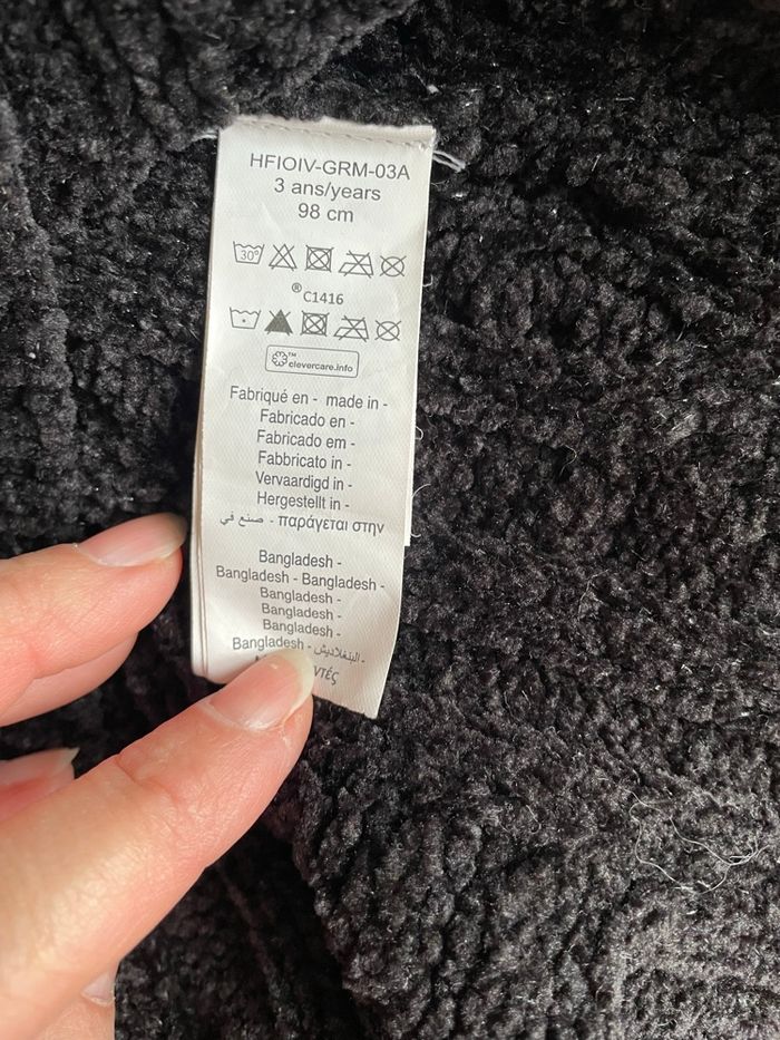 Robe pull maille chenille Orchestra fillette 3 ans - photo numéro 4