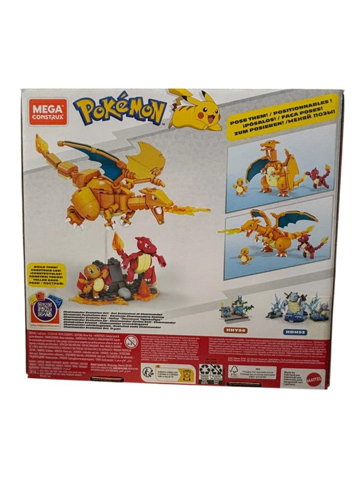 Coffret Mega Construx Pokémon évolution salameche 313 pièces Mattel neuf - photo numéro 2