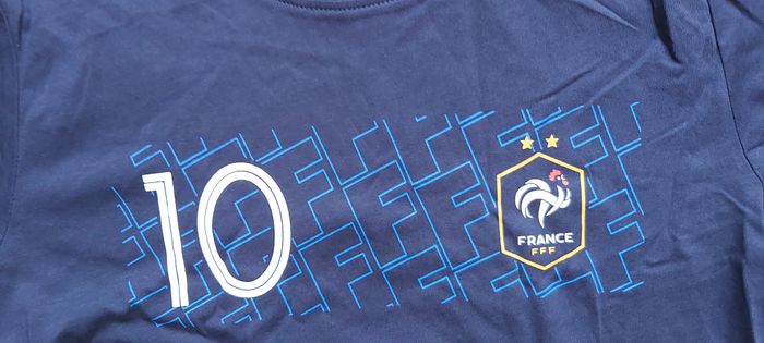 Tshirt manche courte Mbappe 10 FFF 12 ans - photo numéro 2