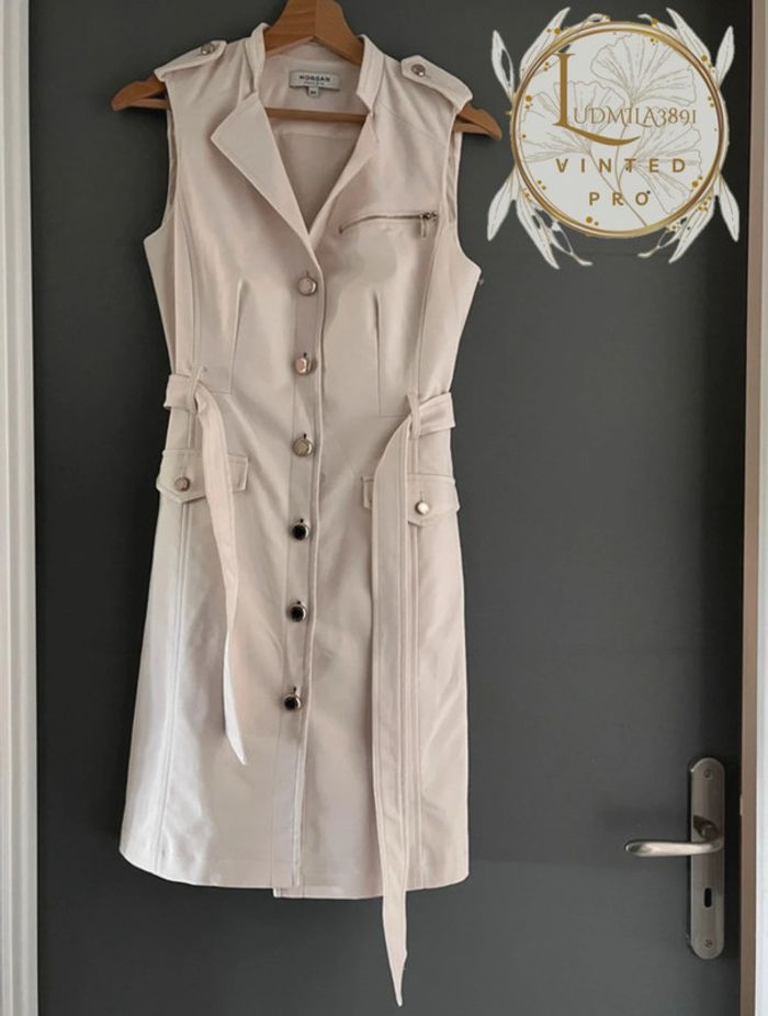Robe tailleur beige Morgan / 222-Renza T34