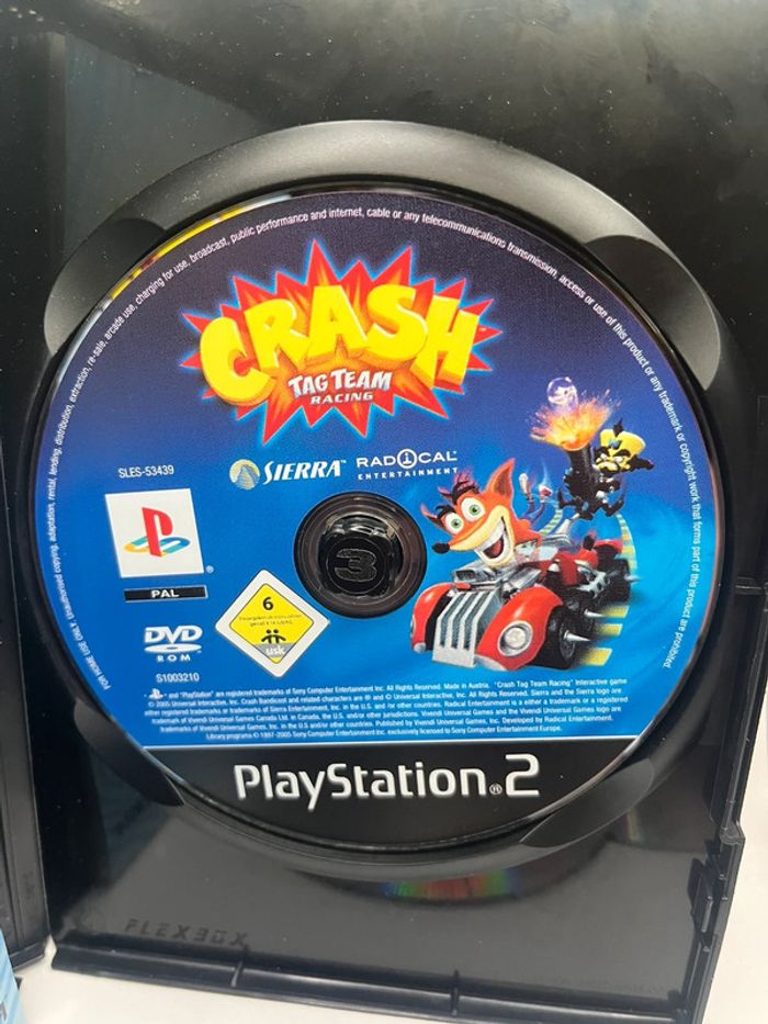 Crash Bandicoot Action Pack PS2 Sony PlayStation Nitro Tag Team - PAL NL Cib - photo numéro 9