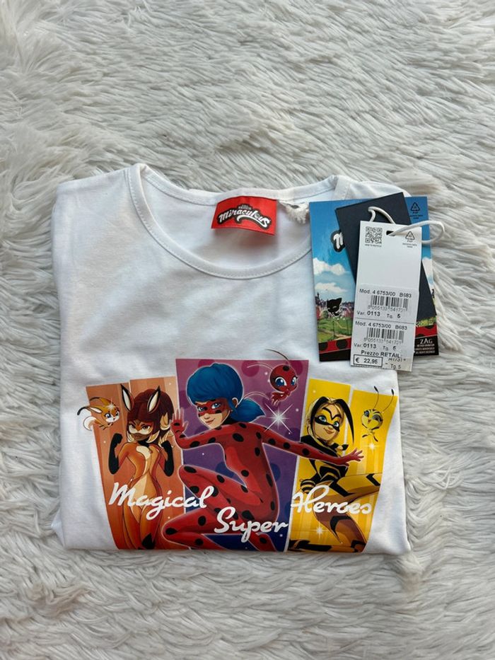 Teeshirt Miraculous Lady Bug - photo numéro 3