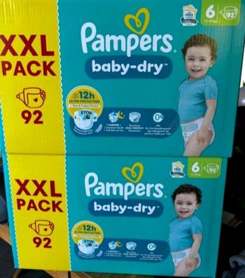2 cartons xxl pampers taille 6