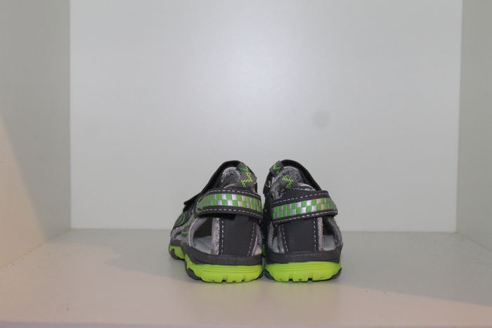 superbe sandales nus pieds grise et verte 20 - photo numéro 5