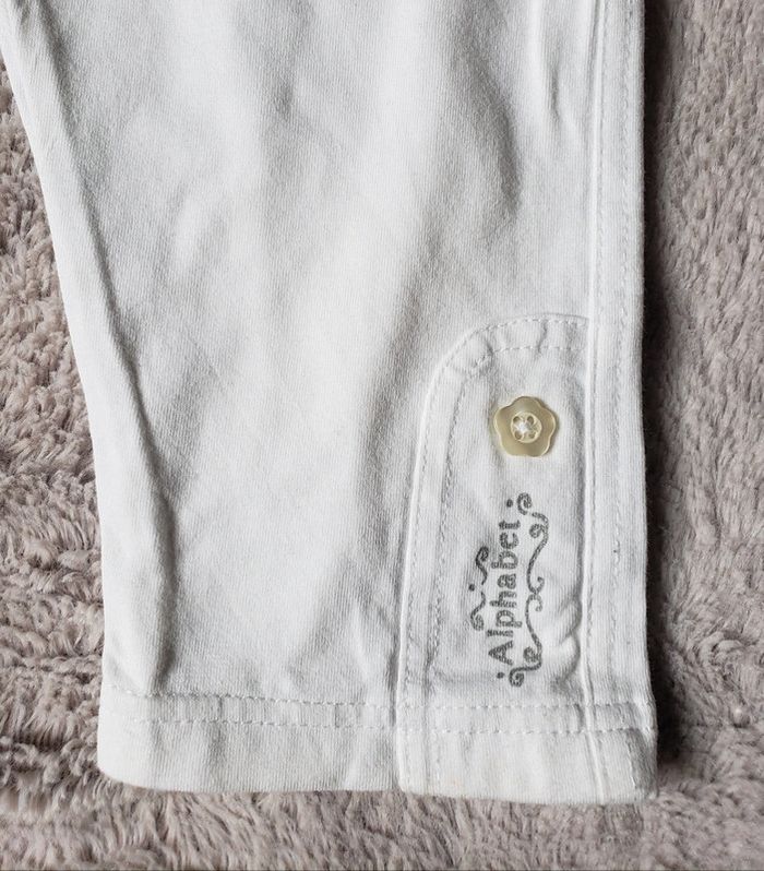 Legging court blanc taille 6 ans - photo numéro 2