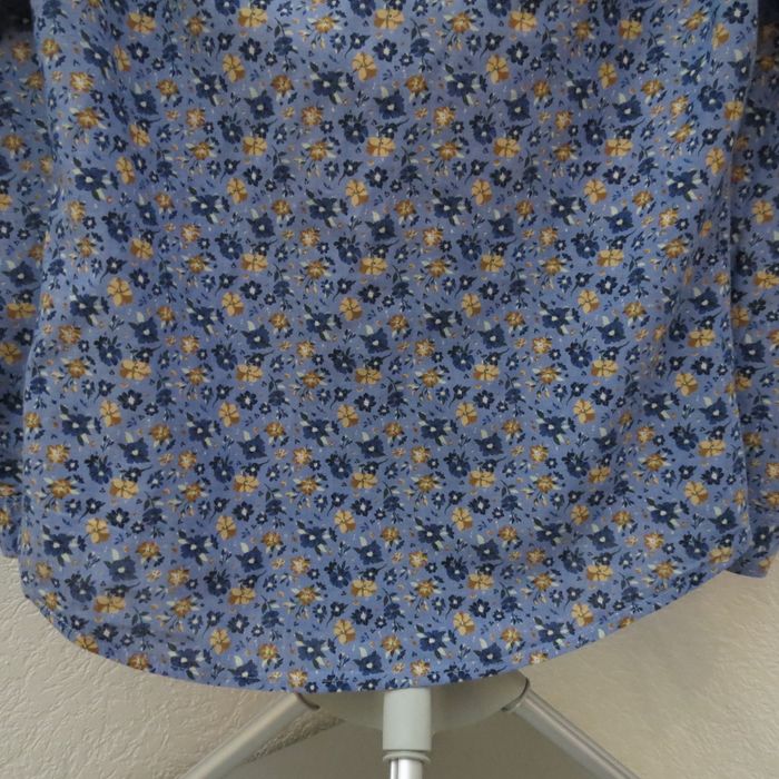 🌼 Chemise à fleurs Springfield – Bleu vintage & motifs floraux 🌼 - photo numéro 6