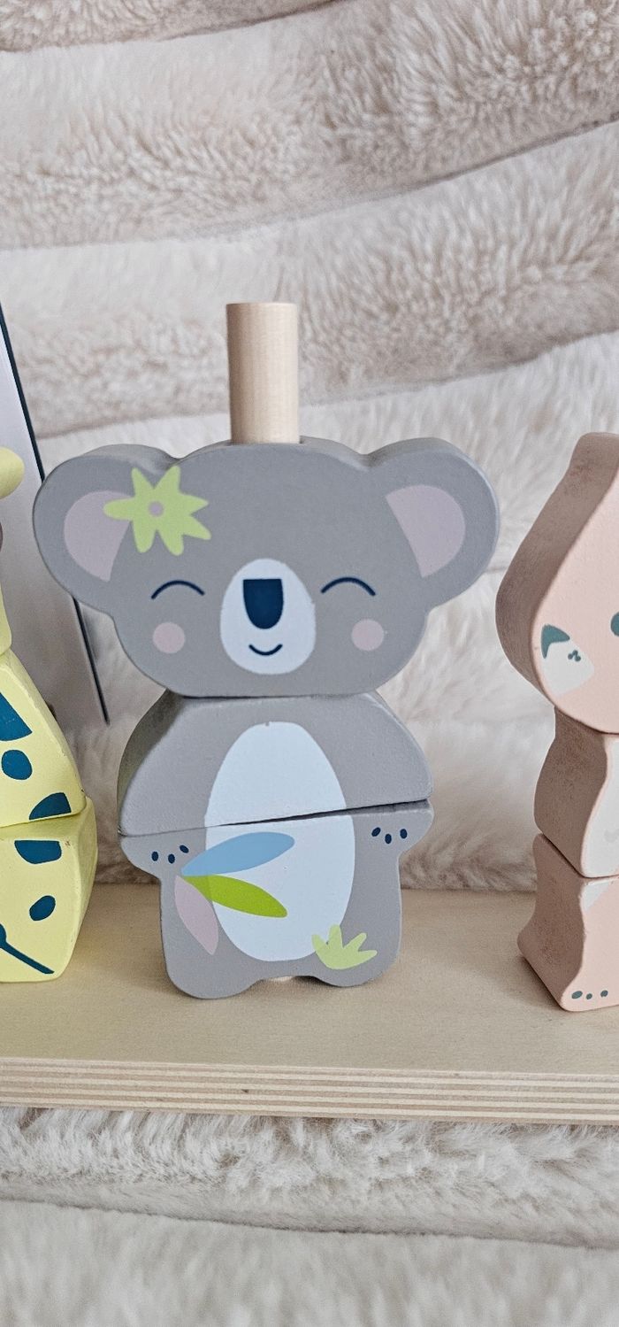 Jouet animaux empilables en bois Neuf - photo numéro 4