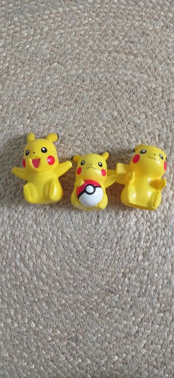 Lot de 3 pokémon, Pikachu, McDonald's, TBE