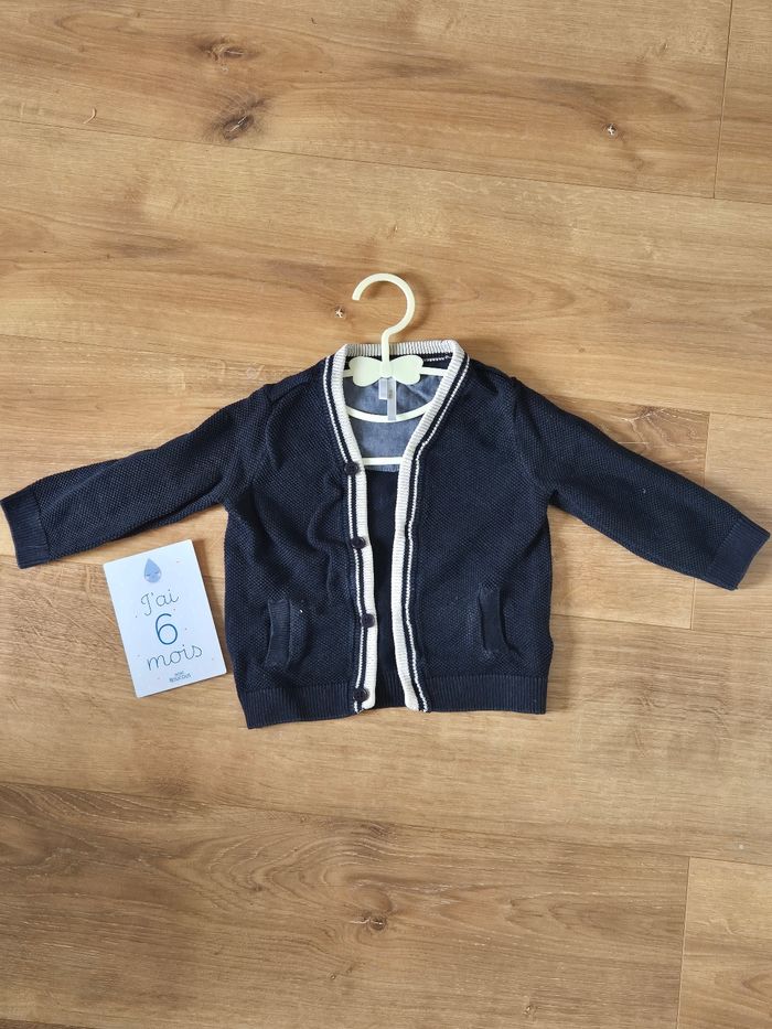 Gilet orchestra 6 mois 67 cm bleu marine Parfait état - photo numéro 1