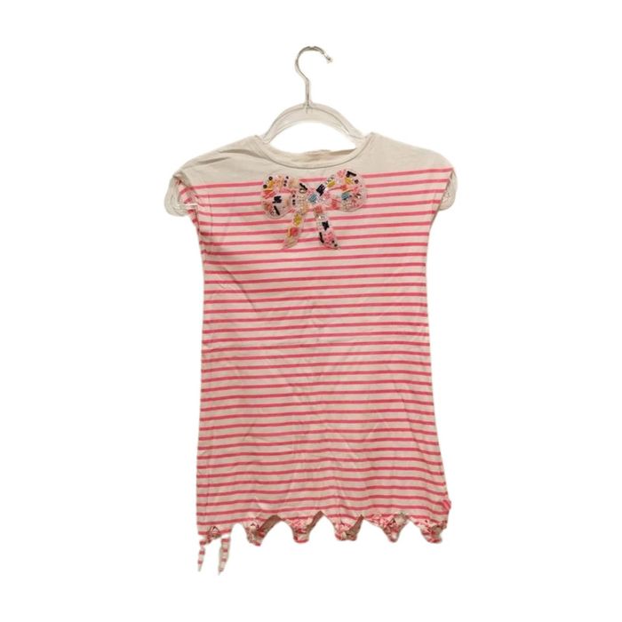 Robe marinière rouge et noeuds - Taille 8 ans - Billie Blush