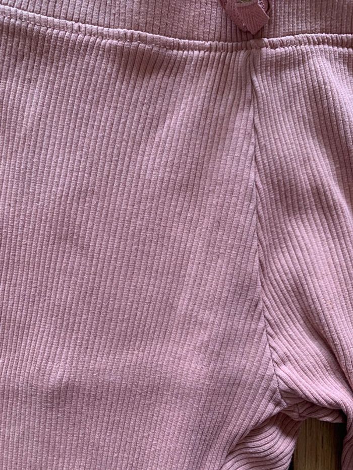 Legging rose poudré effet côtelé fille 10 ans (138/143) Kiabi - photo numéro 4