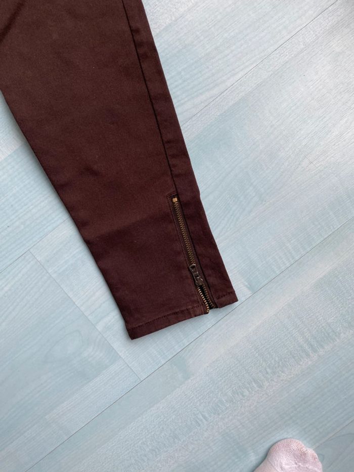 Pantalon marron Zara 40 - photo numéro 2