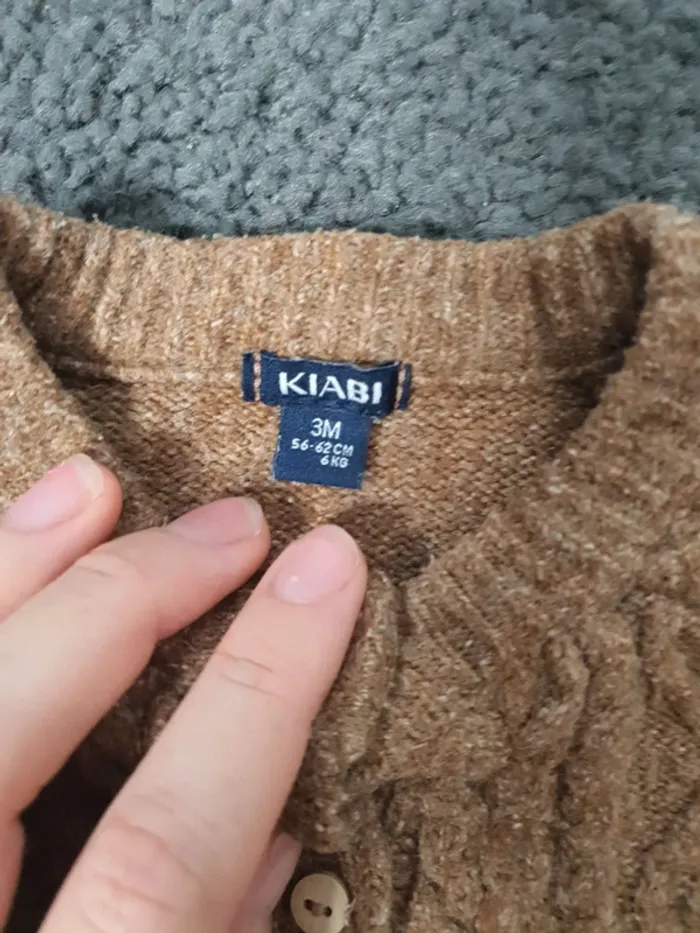 Gilet marron kiabi - photo numéro 3
