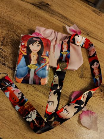 porte carte badge Disney mulan