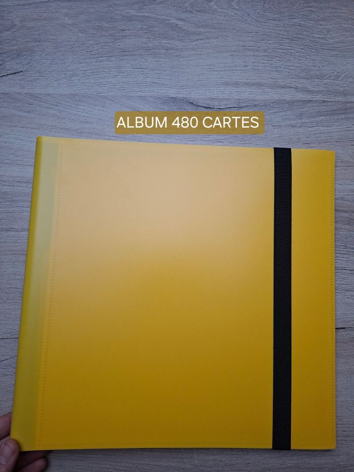 Album jaune de rangement pour 480 cartes Pokémon / lorcana de qualité premium