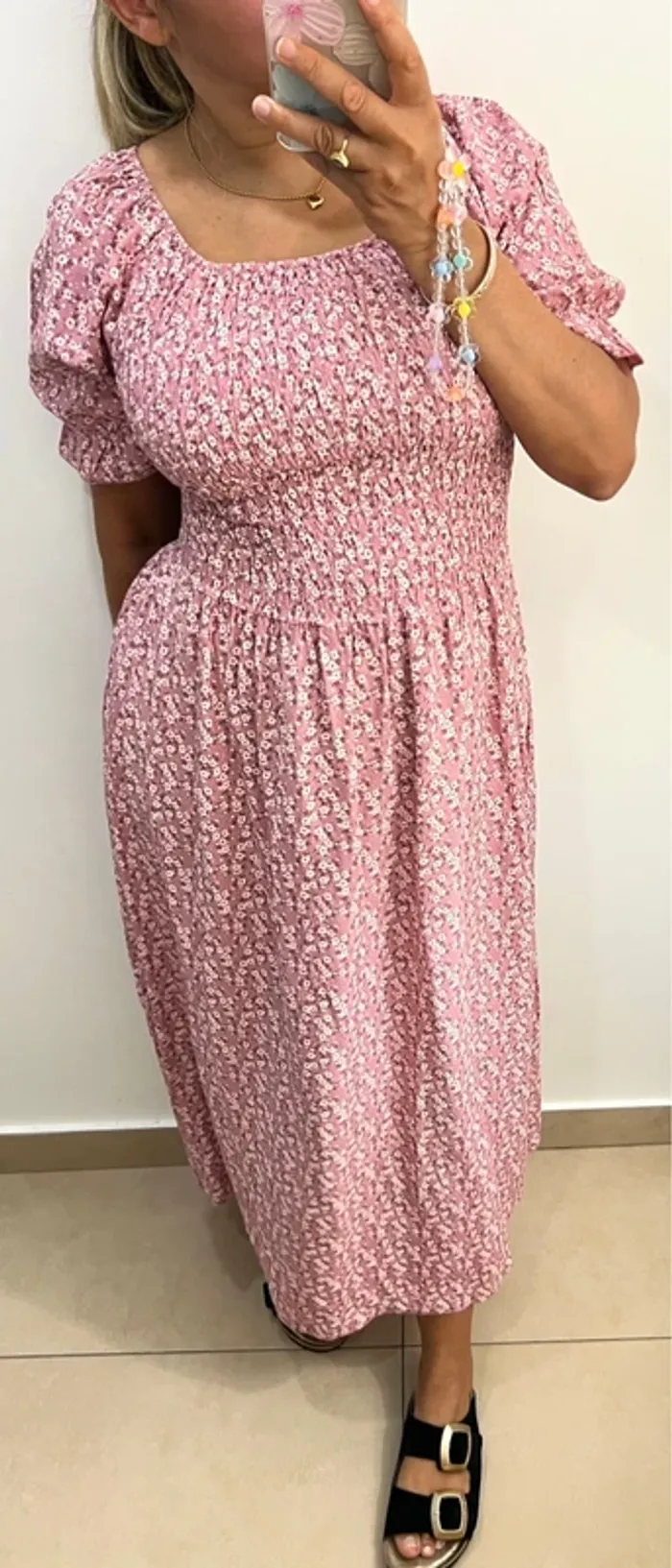 Robe longue fleurie Taille L - photo numéro 4