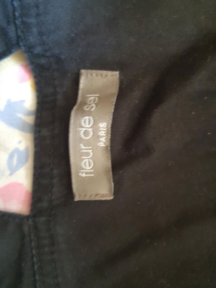 robe noire type salopette marque fleur de sel 38/40 - photo numéro 3