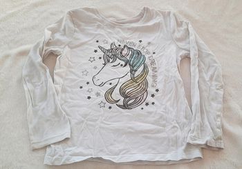 T-Shirt blanc Licorne