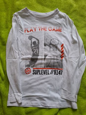 T-shirt manches longues blanc