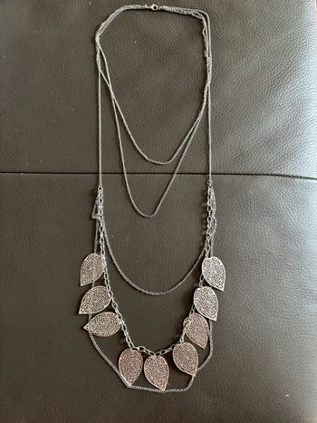 Collier Multi rangs argenté