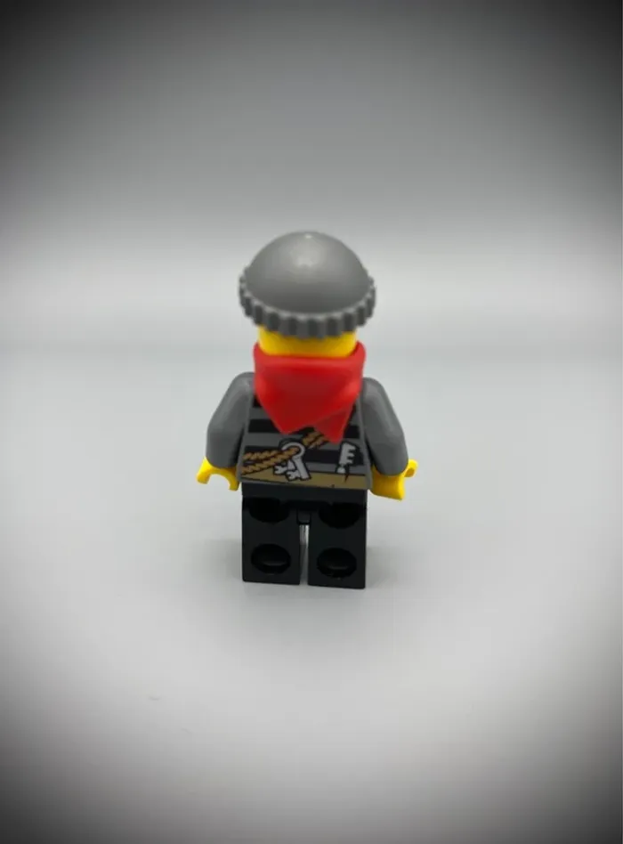 Minifigurine LEGO City cty0433 - Voleur en Bonnet Gris - Très bon état - photo numéro 2