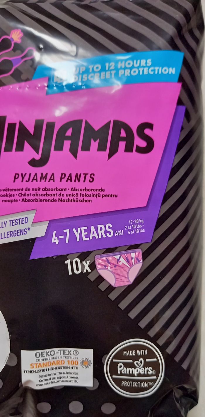 Pampers Ninjamas - Pyjama pants sous-vêtement de nuit garçon 4-7 ans - photo numéro 2