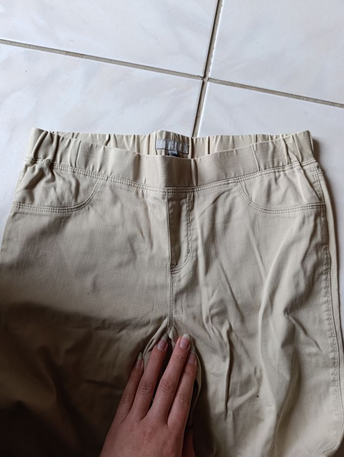 Pantalon beige femme - photo numéro 2