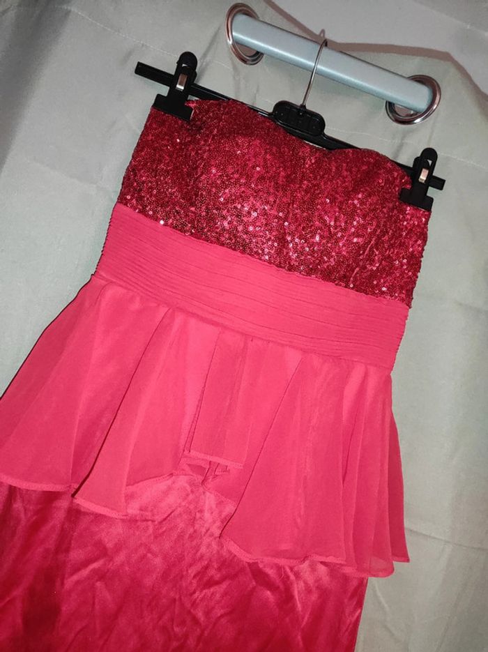 Robe rouge paillettes soirée - photo numéro 7