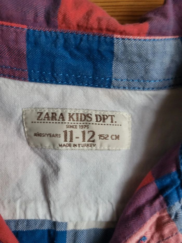Chemise carreaux 12 ans - photo numéro 2