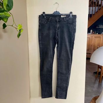 Jean skinny Bizzbee Taille 40 noir/gris délavé taille standard V055