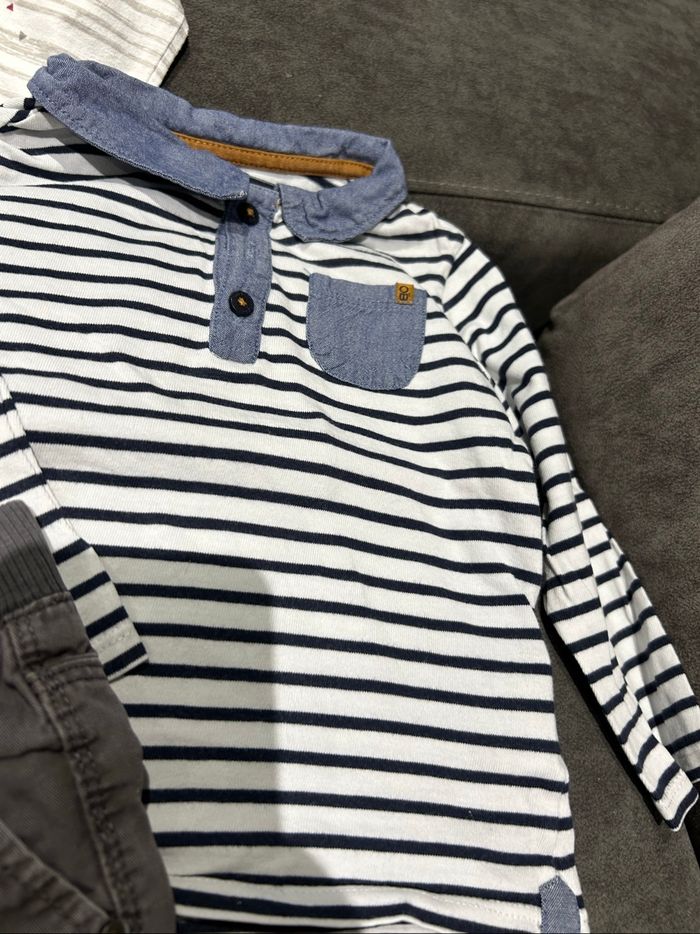 Lot 23 mois  t shirt manche longe et pantalon - photo numéro 4