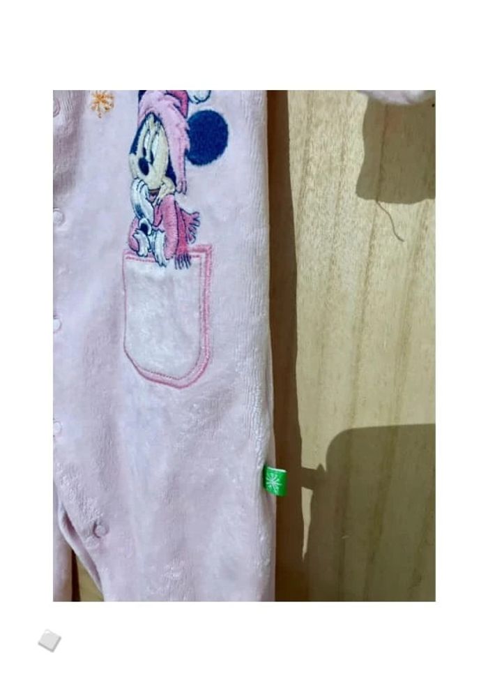 -50 % par lot - Pyjama Disney dors bien grenouillère velours ouverture par l’avant Minnie - photo numéro 6