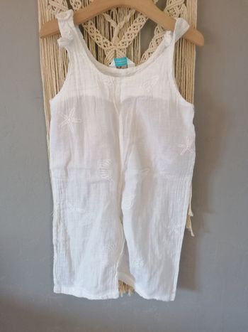 Combinaison salopette fille blanche Primark 2ans 