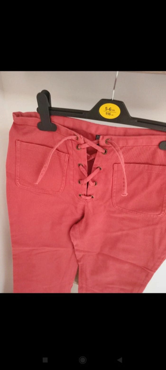 Pantacourt rouge taille M - photo numéro 2