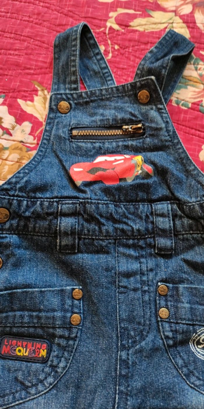 Salopette jean CARS 6 mois - photo numéro 2