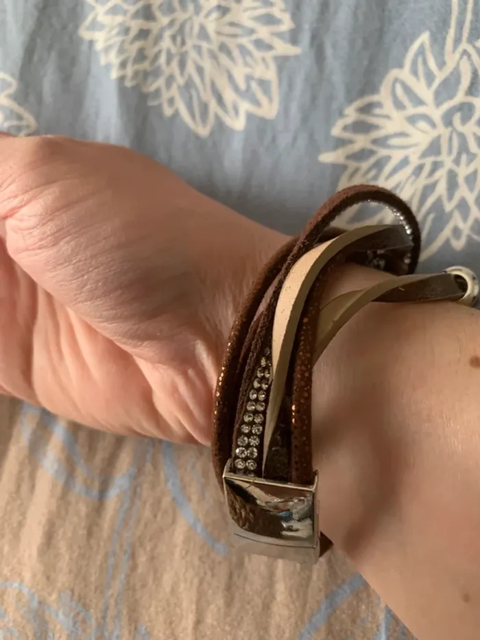 Bracelet marron papillon - photo numéro 2