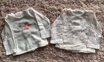 Lot de 2 tee-shirts manches longues Boboli 1 mois