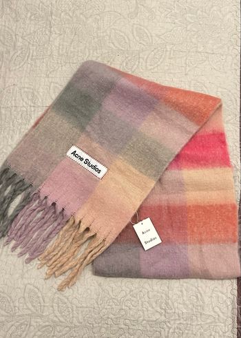 Écharpe acne studios rose 