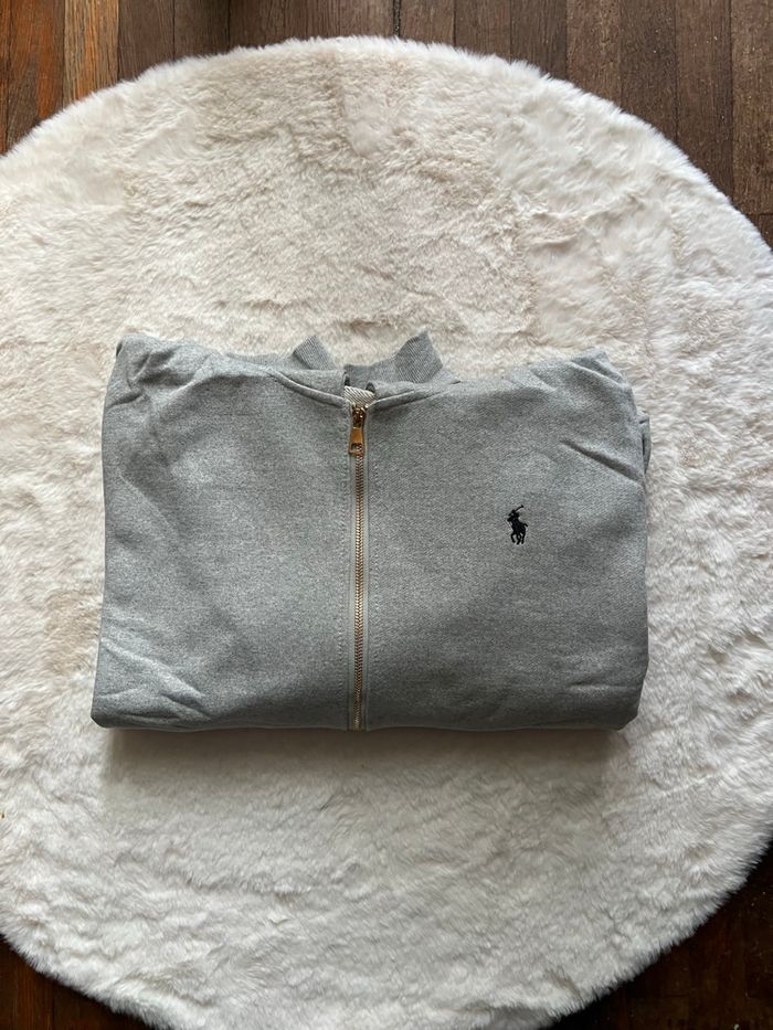 Sweat à capuche Ralph Lauren gris - neuf avec étiquette taille M - photo numéro 4