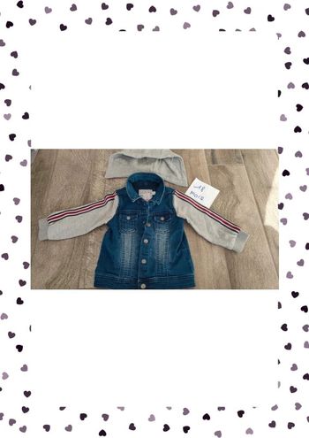 Veste en jean à capuche amovible