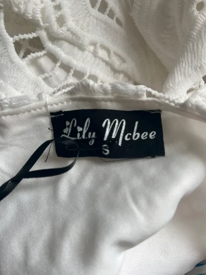 Robe dentelle / guipure / blanche Lily McBee TS - photo numéro 4