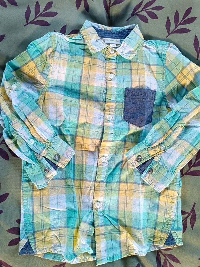 Chemise à carreaux 4 ans