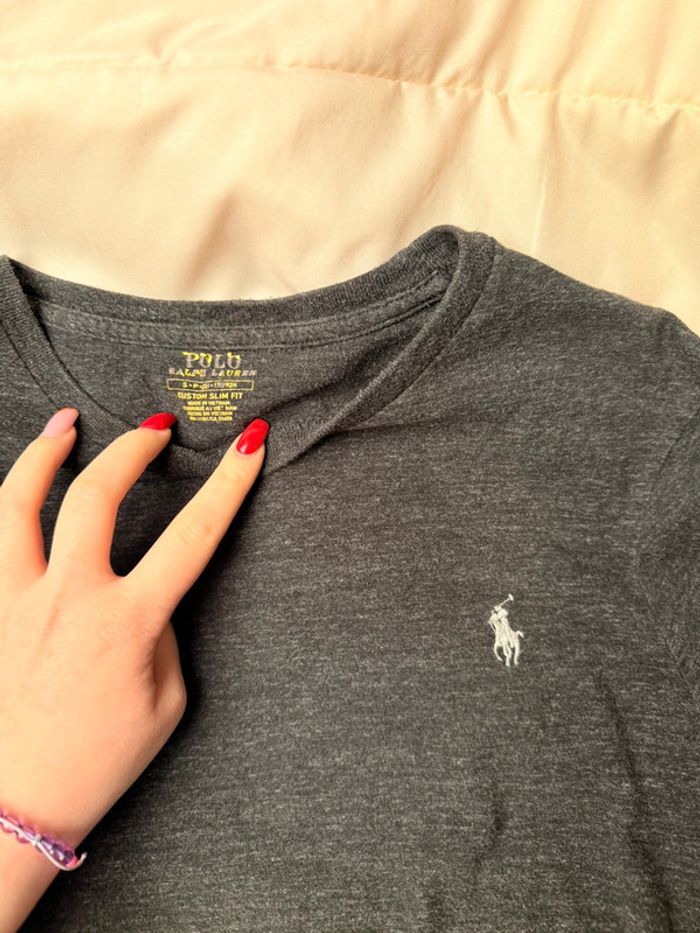 T shirt gris foncer - photo numéro 2