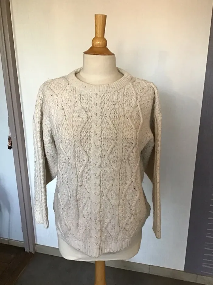 Pull Over blanc cassé