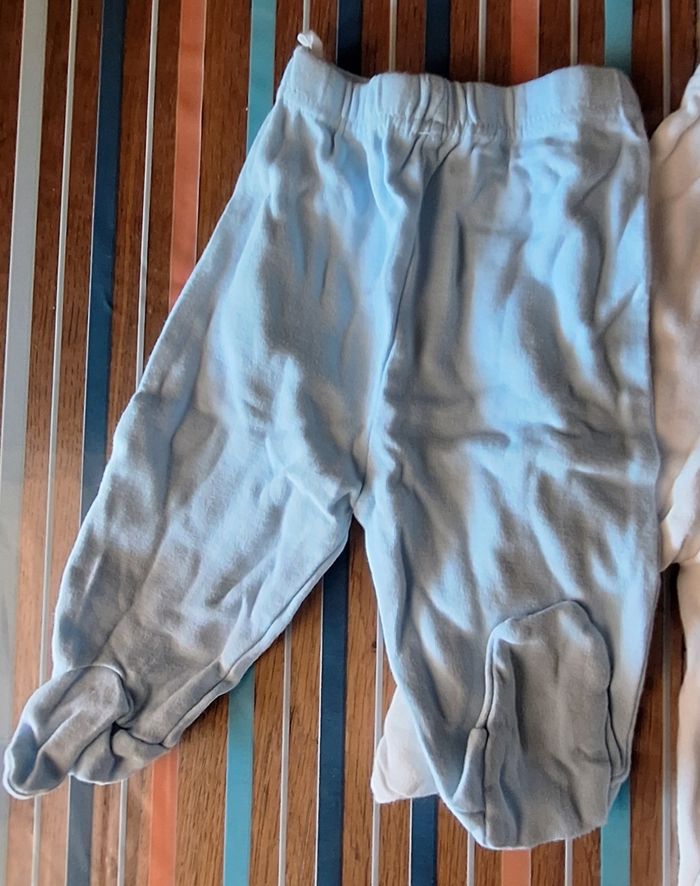 Lot 3 pantalons avec pied pour bébé - photo numéro 6